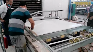 Artificial Quatz stone slab making machine，marble plate production line ；； https://wa.me/17777167380