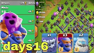 Super bowler smash attack th15|legend league attacks august season days16|clash of clans