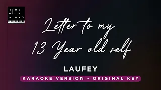 Letter to my 13-year old self - Laufey (Orignal Key Karaoke) - Instrumental Cover with Lyrics