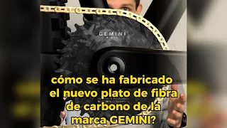 Nuevo plato de Fibra de Carbono ciclismo de montaña | GEMINI | @carlosaizpun_bike