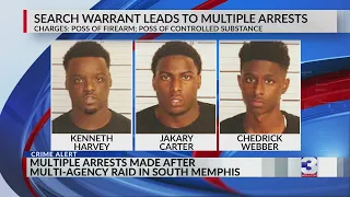 Search warrant leads to multiple arrests in South Memphis