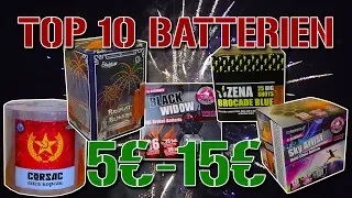 TOP 10 FEUERWERKS-BATTERIEN VON 5€ BIS 15€ | für Silvester 2019/20