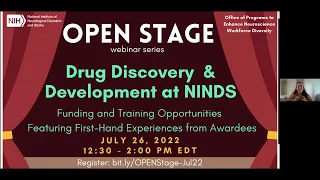 OPEN Stage Webinar: Drug Discovery & Development at NINDS