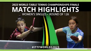 Giorgia Piccolin vs Wing Lam Ng | WS R128 | 2023 ITTF World Table Tennis Championships Finals