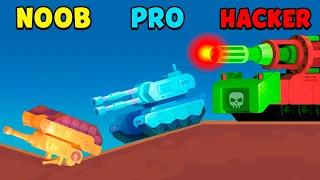 NOOB vs PRO vs HACKER - Tank Stars