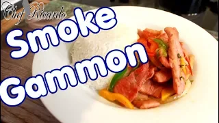 Stirfry Smoke Gammon Served With Rice Simple Recipe At Home | Recipes By Chef Ricardo