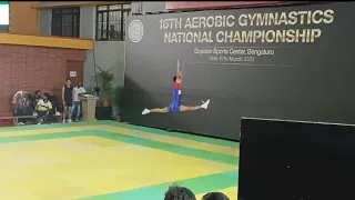 Nikhil Kumar ( Haryana ) , IM senior | 16th aerobic Gymnastics national championship