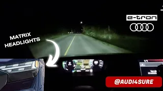 Real Life Virtual Test Drive POV (Night) in Audi E-Tron Q4