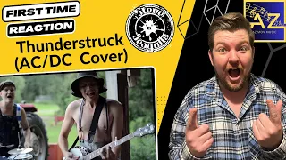 FIRST TIME REACTION to Thunderstruck (AC/DC Cover) by Steve 'N' Seagulls | Do Spoons Sound Good??