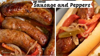 Easy Air Fryer Sausage and Peppers