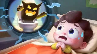 Monster in the Toilet | Spooky Monster | Kids Songs | Good Habits | Neo's World | BabyBus