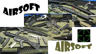 Airsoft Realistic Guns ! Plastic & Metal Guns Toys - Military Weapons  Box of Toys !