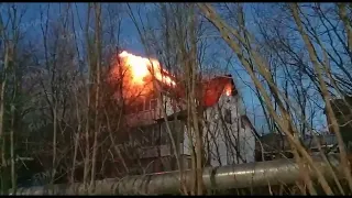 Пожар в Салехарде 21 апреля