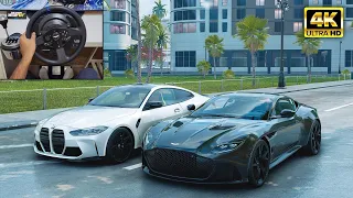 Aston Martin DBS & BMW M8 Competition | The Crew Motorfest | Thrustmaster T300RS gameplay