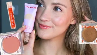 Tower 28 Sunny Days Sunscreen, Cream Blush, Bronzer & Lip Jelly | Demo & Review