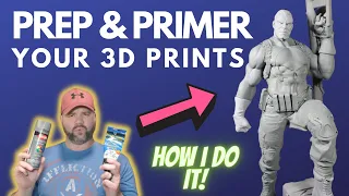 This is how I Prep and Primer my 3D Prints and models