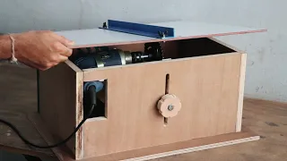 How To Make Drill Powered Table Saw || DIY Mini Table Saw