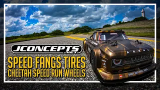 JConcepts Speed Fangs tires pre-mounted on Cheetah 12mm / 17mm wheels