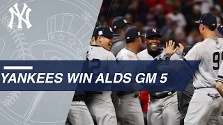 See the Yankees close out the 9th inning to clinch the ALDS