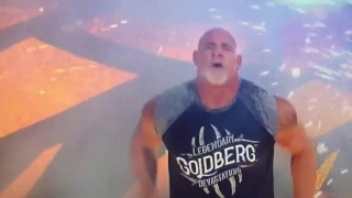 WWE Monday night raw Goldberg head bleed form fireworks 💥😱😱