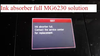 Ink absorber full MG6230 solution