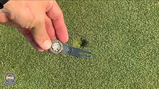 How to properly fix your ball mark on the green