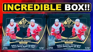 ONE OF THE GREATEST BOXES OF SP AUTHENTIC I HAVE OPENED!! - 2021-22 SP Authentic Hockey Hobby Box x2