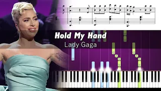 Lady Gaga - Hold My Hand (Top Gun: Maverick) - Piano Tutorial + SHEETS