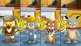 Tom and Jerry in War of the Whiskers Duckling Vs Nibbles Vs Tyke Vs Jerry (Master Difficulty)