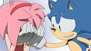 SONIC TELLS HIS TRUE FEELINGS TO AMY!? 【Sonic Comic Dub】