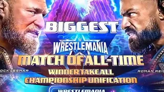 WWE WrestleMania 38 Brock Lesnar vs Roman Reigns Match Card