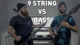 9 String Guitar VS Bass Guitar - Andrew Baena