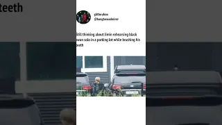 Jimin practice in a parking lot