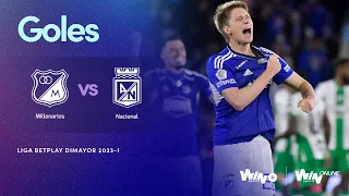 Millonarios vs. Nacional (goles) | Liga BetPlay Dimayor 2023-I | Final Vuelta