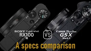 Sony Cyber-shot RX100 VII vs. Canon PowerShot G5 X Mark II: A Comparison of Specifications