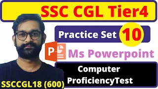 CPT (Practice Set 10) | Ms Powerpoint | SSC CGL Tier4 | Computer Proficiency Test | BlackBook