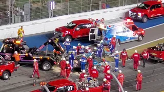 Aftermath of Ryan Newman wreck at Daytona 2020