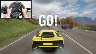 Forza Horizon 4 Lamborghini Aventador SV (Logitech G920 Steering Wheel) | TheGAMER |#racing