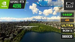 RTX 4090 | Flight Simulator 2020 Benchmark | 1440P, 4K Ultra Settings | DLSS 3 | 5800X3D | 2023