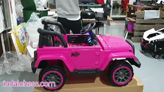 Explicación de cómo montar coche jeep de batería 12V infantil