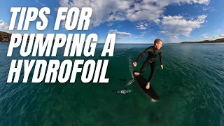 How to pump a hydrofoil longer and further