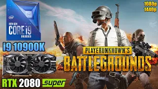 PUBG | Battle Royale : i9 10900K + RTX 2080 Super | 1080p & 1440p | Low & Ultra | Season 8