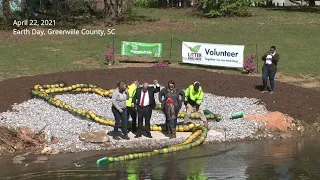 Greenville County WATERGOAT installation at Oak Grove Lake