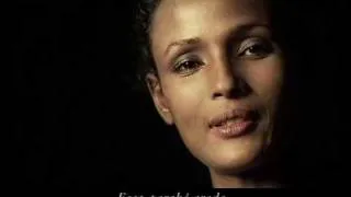 Waris Dirie for AIDOS to promote the abandonment of female genital mutilation/cutting