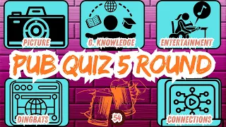 Pub Quiz Showdown: Test Your Knowledge! Pub Quiz 5 Rounds. No 54