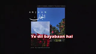 JANI   Anjaan ft  Nabeel Akbar & Talhah Yunus ( Official Lyrical Audio )