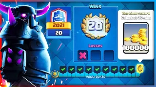 20-1 with PEKKA in CLASH ROYALE 20 WIN CHALLENGE!