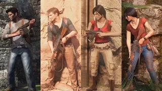 Uncharted 2017 | Graphics Evolution | Lost Legacy VS Saga | Evolución Gráfica