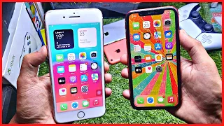 iPhone 7 Plus VS iPhone 11 Speed Test iOS 15 2021 PUBG,Freefire