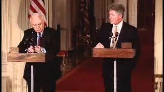 Press Conference with President Clinton and President Shevardnadze